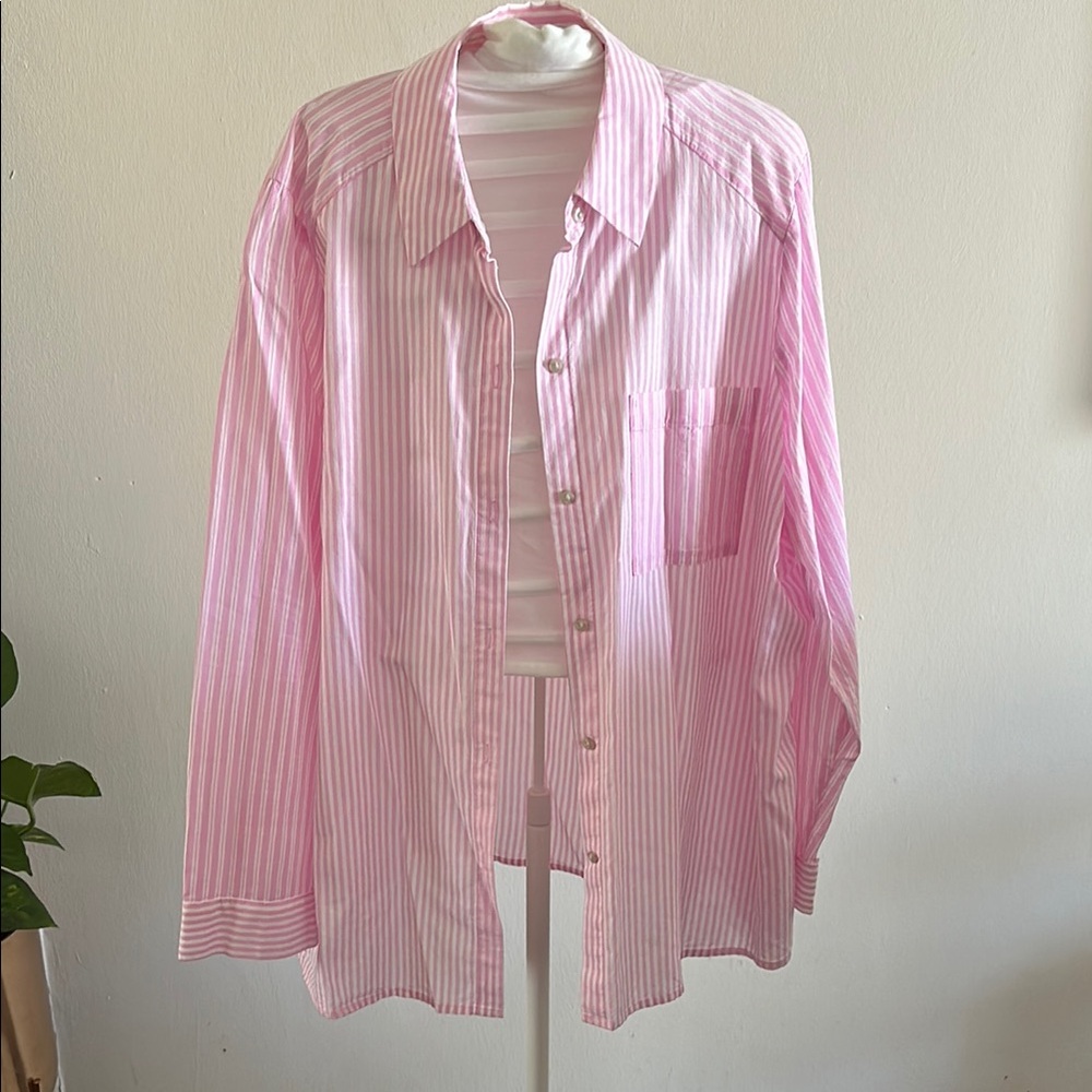 Pink Striped Women's Shirt